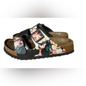 Birkenstock Women's Papillio Arizona Sandal-Nubuck Floral SZ 5-5.5